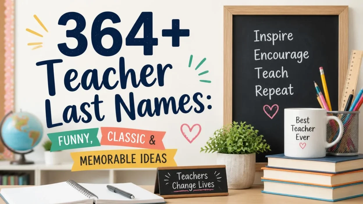 364+ Teacher Last Names: Funny, Classic & Memorable Ideas