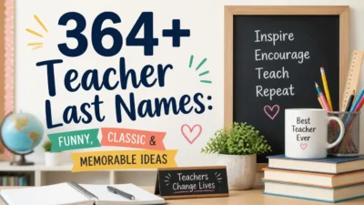 364+ Teacher Last Names: Funny, Classic & Memorable Ideas