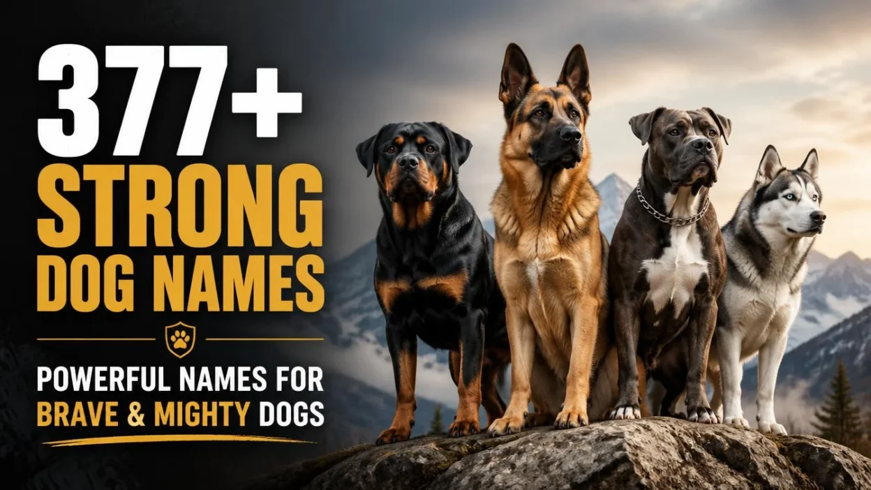 377+ Strong Dog Names: Powerful Names for Brave & Mighty Dogs