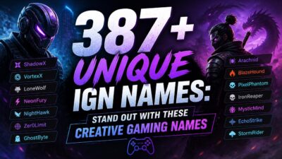 387+ Unique IGN Names: Stand Out with These Creative Gaming Names