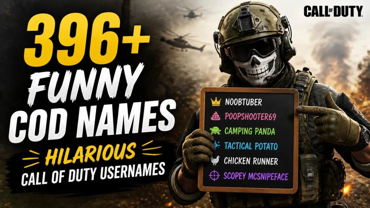396+ Funny COD Names: Hilarious Call of Duty Usernames