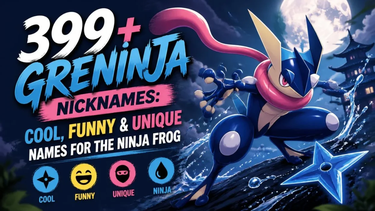 399+ Greninja Nicknames: Cool, Funny & Unique Names for the Ninja Frog