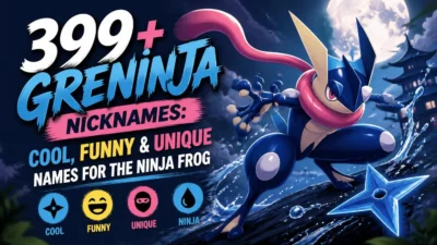 399+ Greninja Nicknames: Cool, Funny & Unique Names for the Ninja Frog