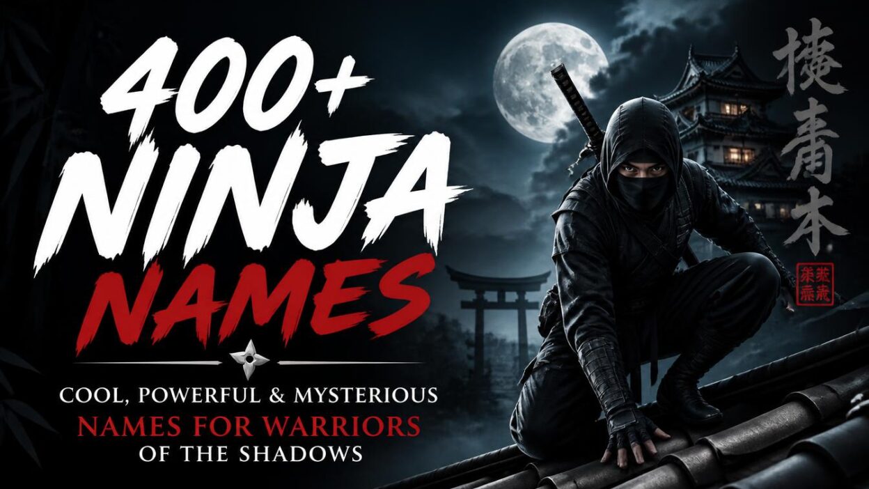 400+ Ninja Names: Cool, Powerful & Mysterious Names for Warriors of the Shadows