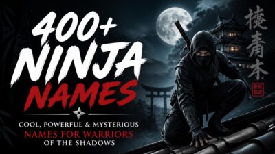 400+ Ninja Names: Cool, Powerful & Mysterious Names for Warriors of the Shadows