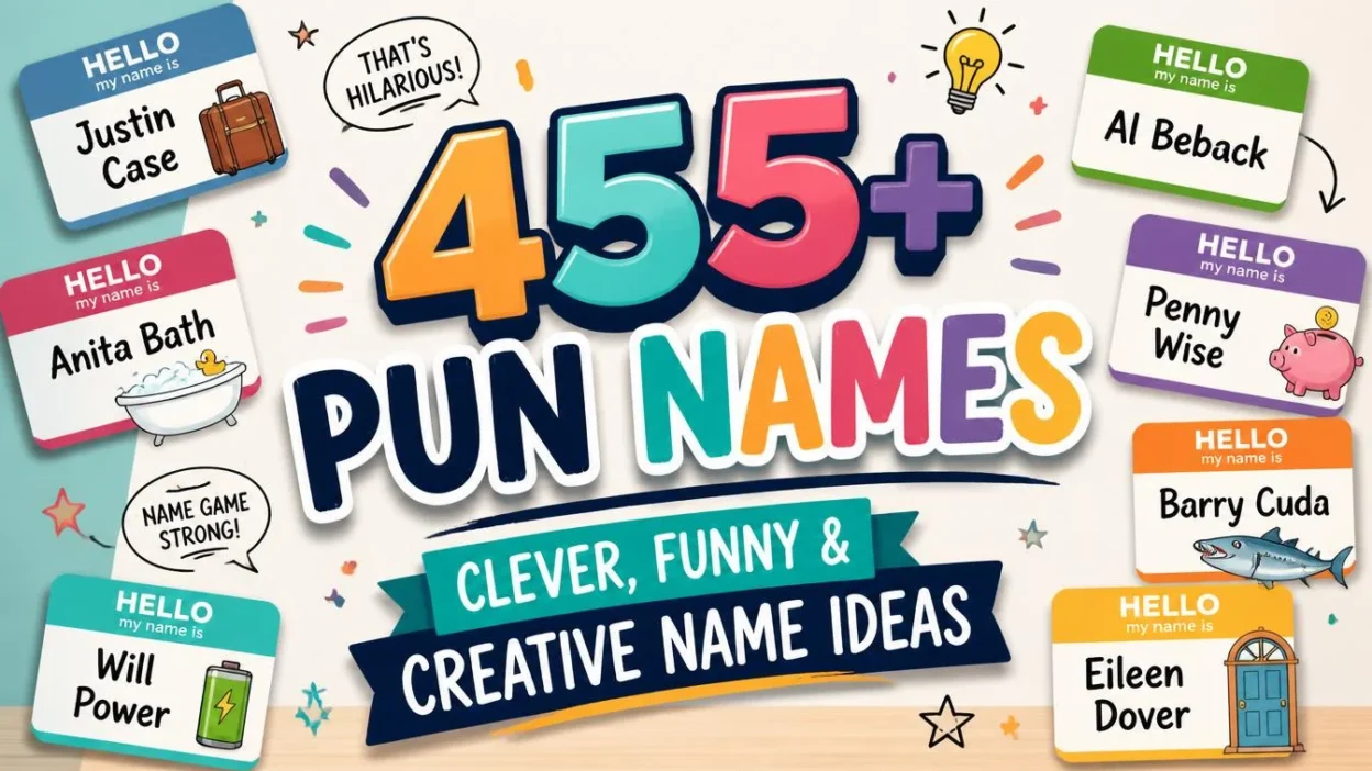 455+ Pun Names Clever, Funny & Creative Name Ideas