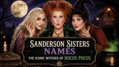 Sanderson Sisters Names The Iconic Witches of Hocus Pocus