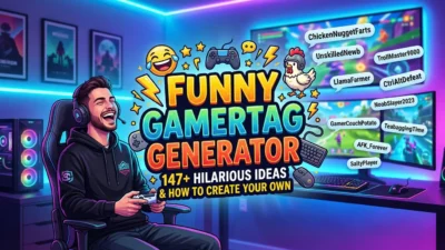 Funny Gamertags Generator: 147+ Hilarious Ideas & How to Create Your Own