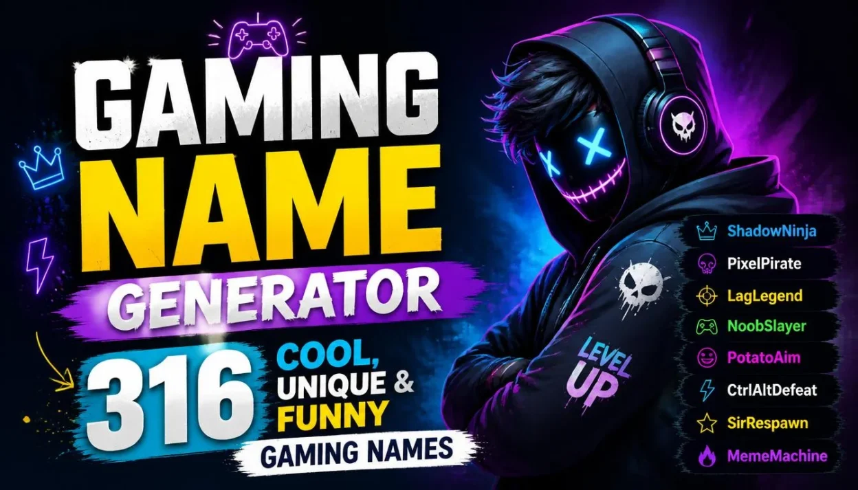 Gaming Name Generator: 316 Cool, Unique & Funny Gaming Names