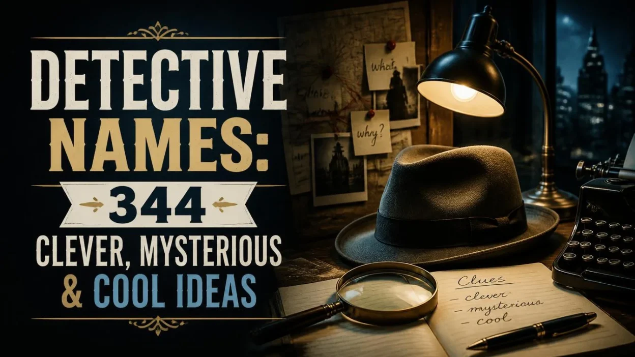 Detective Names: 344 Clever, Mysterious & Cool Ideas