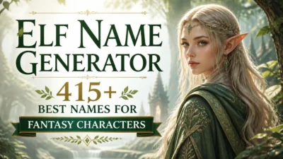 Elf Name Generator: 415+ Best Names for Fantasy Characters